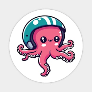 Funny Football Octopus Magnet